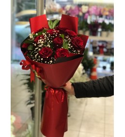 10 Adet Kırmızı Gül Buket